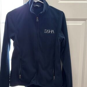 Navy Blue Fleece Jacket with DSHA Embroidery